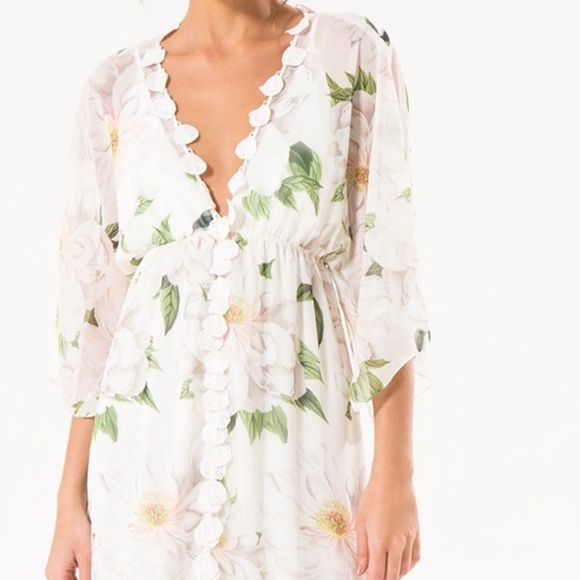 Anthropologie Farm Rio Dahlia Maxi Dress M - Picture 3 of 7